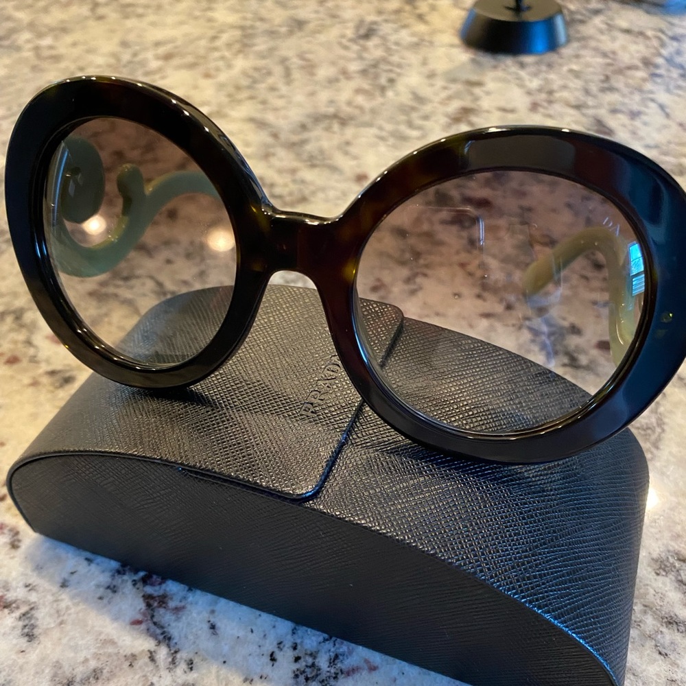 Prada Baroque 55mm Round sunglasses